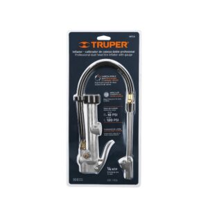 Inflador calibrador de cabeza doble TRUPER 19028