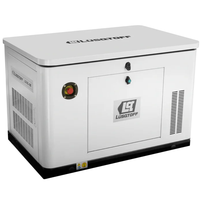 Generador a gas Lusqtoff LG12L-9E 12 kW 15 KVA monofásico cabinado con transferencia automática incluida