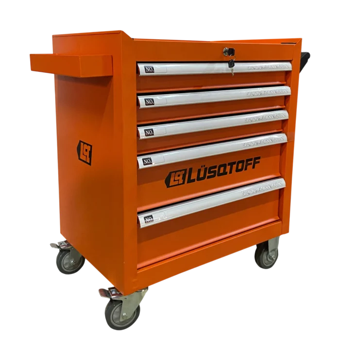 Gabinete organizador Lusqtoff GML5-8 5 cajones con ruedas freno y llave