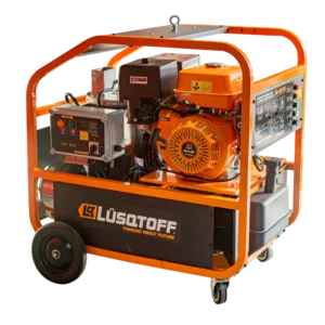 Hidrolavadora con caldera Lusqtoff HL-4000C 4000 PSI 15 HP con lanza manguera y boquillas de conexión rápida