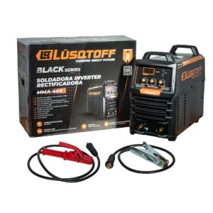 Soldadora inverter rectificadora Lusqtoff MMA-400 Black Series 400A trifásica