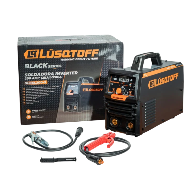Soldadora inverter celulósica Lusqtoff SLCEL200-9 Black Series 200A