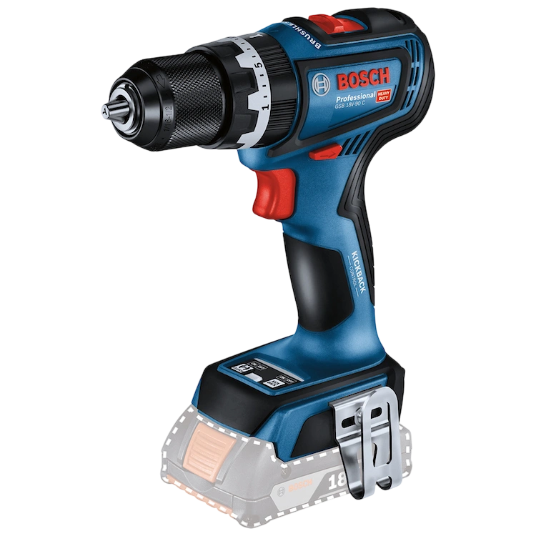 Taladro Percutor Inalámbrico 13mm 18V Brushless Bosch GSB18V-90C SB principal