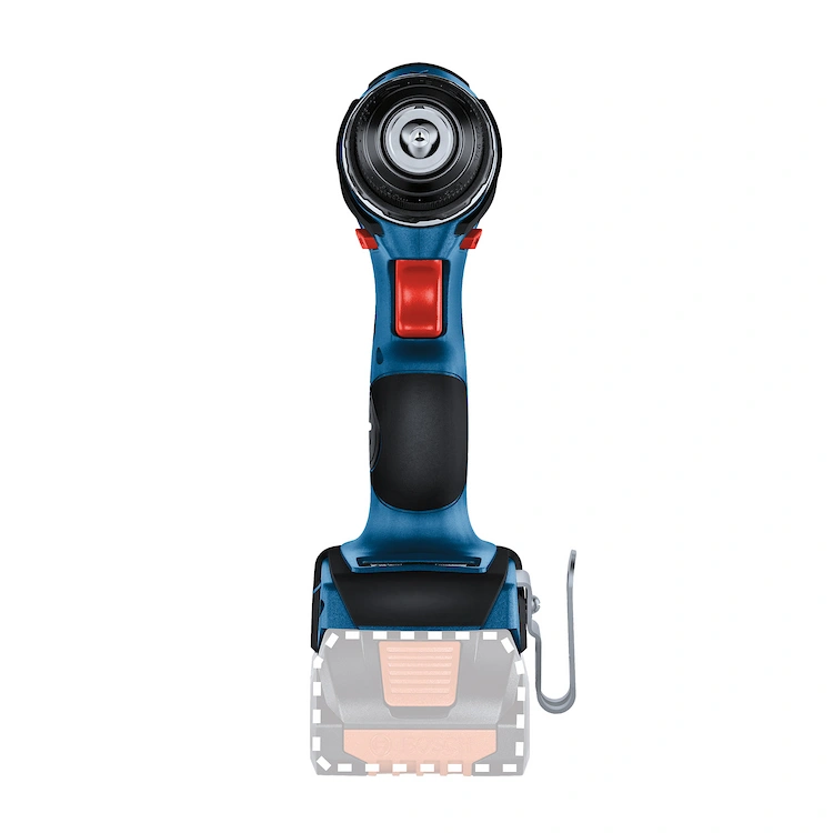 Taladro Percutor Inalámbrico 13mm 18V Brushless Bosch GSB18V-90C SB de frente