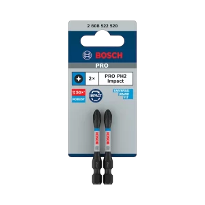 Puntas Phillips Impact PH2 55 mm (2 Piezas) Bosch blister