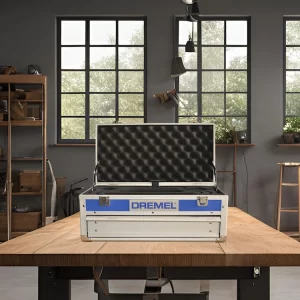 Maletín Azul Metálico Dremel | Caja de Transporte Resistente principal