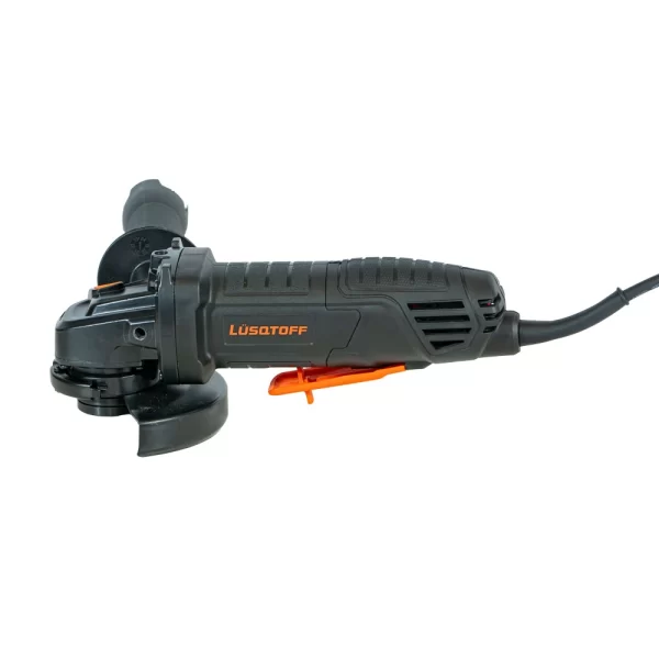 Amoladora angular 900 W 125 mm 12.000 rpm con gatillo de seguridad en Siglo21 de lado