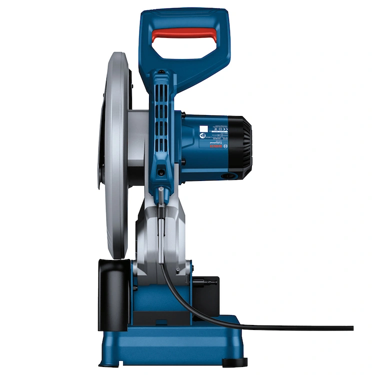 Sierra sensitiva Bosch GCO 230 2300 W con disco 14 pulgadas y protector de chispas de atras