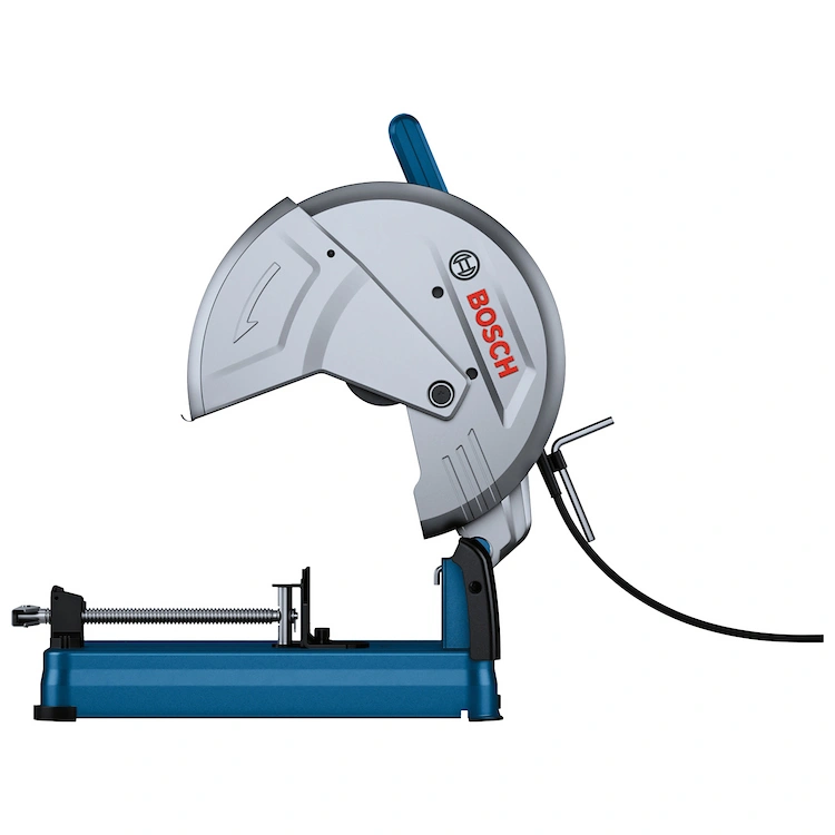 Sierra sensitiva Bosch GCO 230 2300 W con disco 14 pulgadas y protector de chispas de lado sin disco