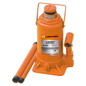 Criquet hidráulico botella Lusqtoff LQ2007 20 toneladas 20000 kg elevación 44,5 cm altura mínima 23,5 cm acero carbono