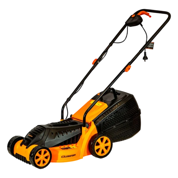 Cortadora de césped eléctrica 1200W con bolsa 30L Lusqtoff LCO1203-8B