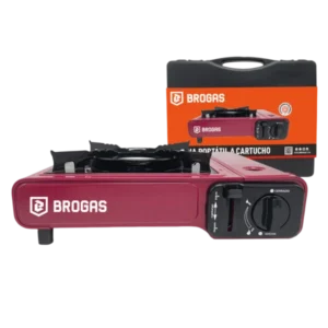 Anafe portátil Brogas con encendido para camping