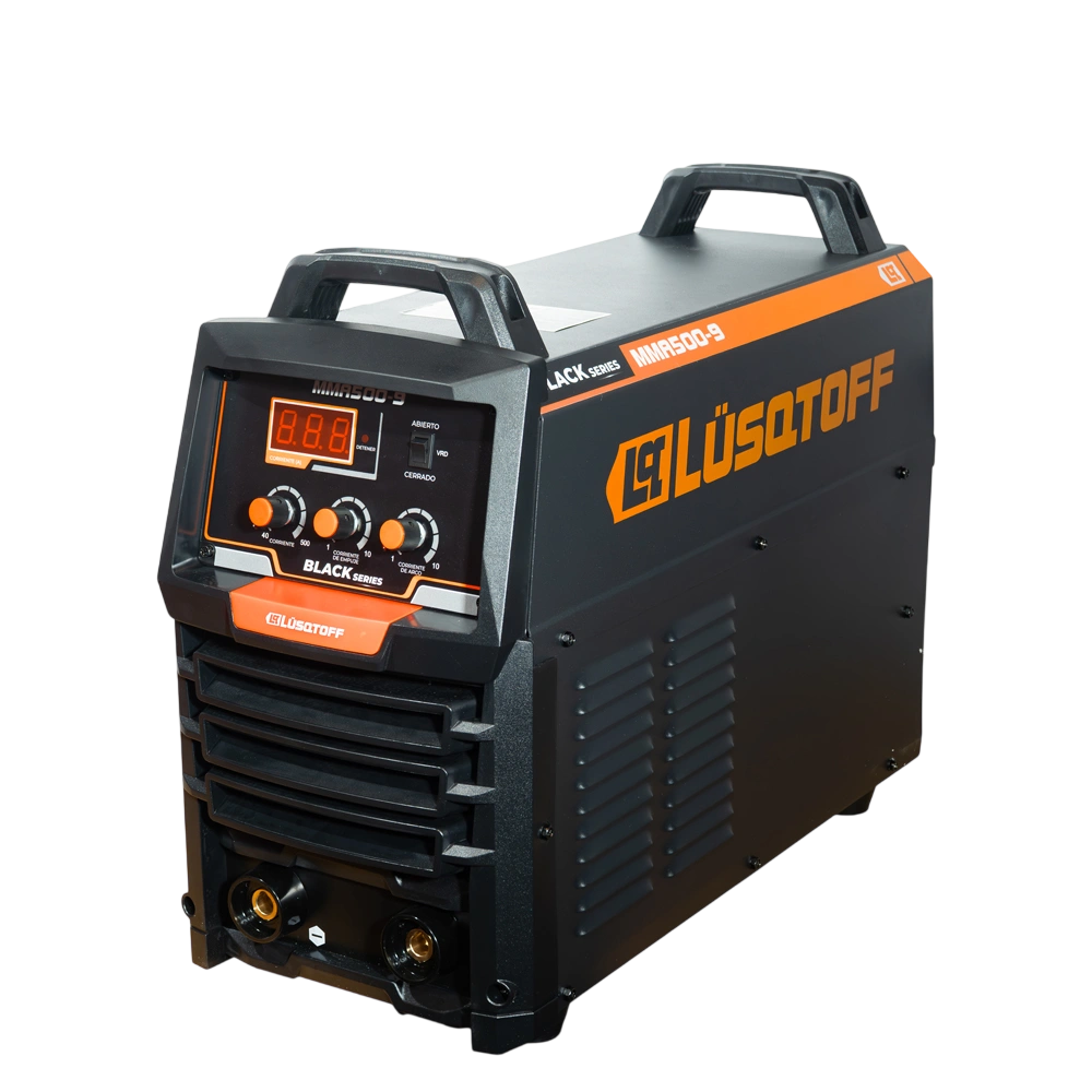 Soldadora inverter MMA 500A 380V trifásica con VDR Lusqtoff Black Series MMA500-9