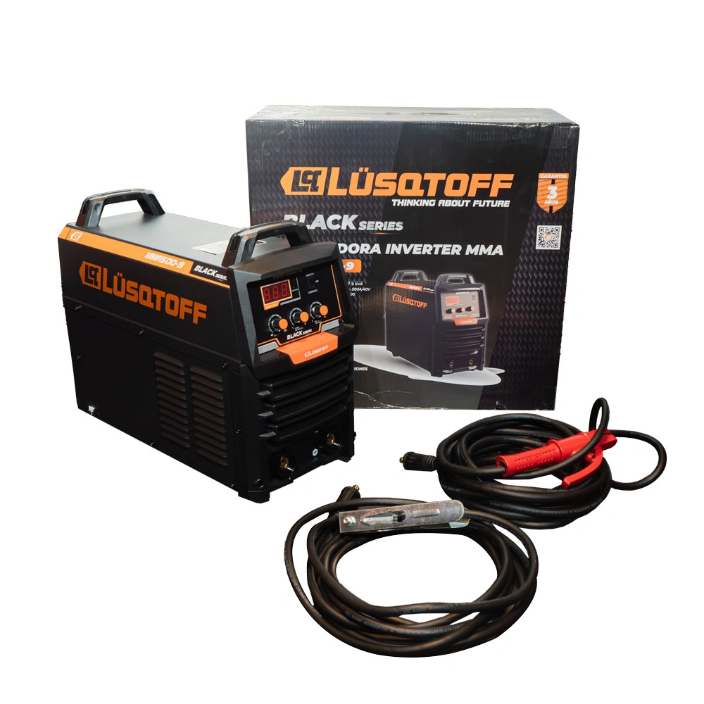 Soldadora inverter MMA 500A 380V trifásica con VDR Lusqtoff Black Series MMA500-9 - Imagen 2