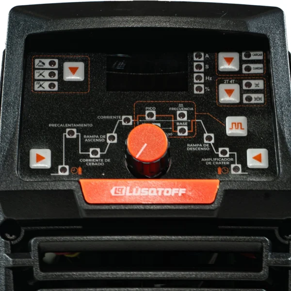 Soldadora Inverter TIG 200A Lusqtoff PROTIG200-9 Display