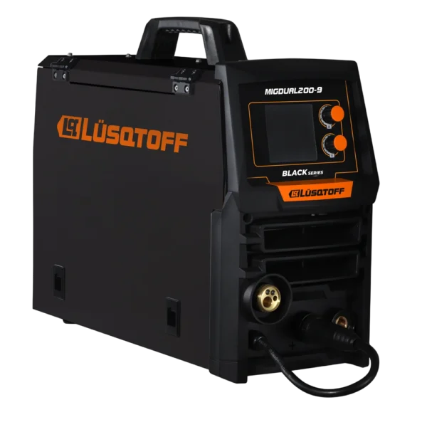 Soldadora inverter MIG Dual sinérgica Lusqtoff MIGDUAL200-9 200A – vista frontal