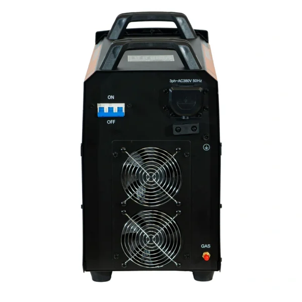 Soldadora TIG AC/DC Lusqtoff TIG350ACDC-9 – vista trasera y ventilación