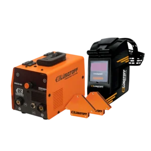 Kit soldadora inverter Flux Dual Lusqtoff SML120-8DK – soldadora, máscara fotosensible, escuadras magnéticas y rollo flux