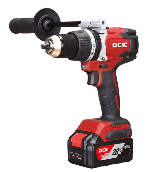 Taladro percutor DCK KDJZ03-13 Type EM 20V 120Nm Brushless con baterías 4Ah