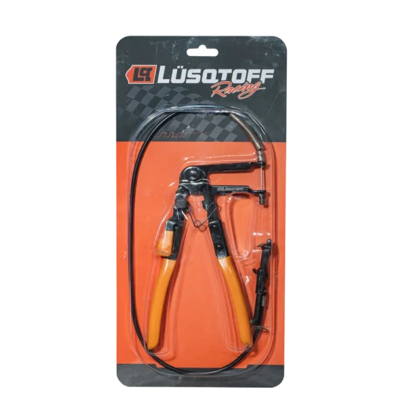 Pinza saca abrazaderas Lusqtoff L1010 con cable flexible para abrazaderas de 11 a 53 mm