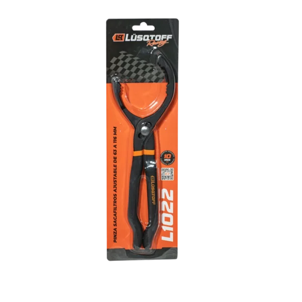 Pinza sacafiltros Lusqtoff L1022 ajustable 63,5 a 116 mm con mango confort grip