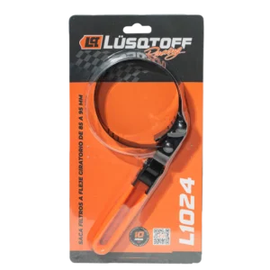 Saca filtros a fleje giratorio Lusqtoff L1024 85 a 95 mm acero CR-V con mango antideslizante