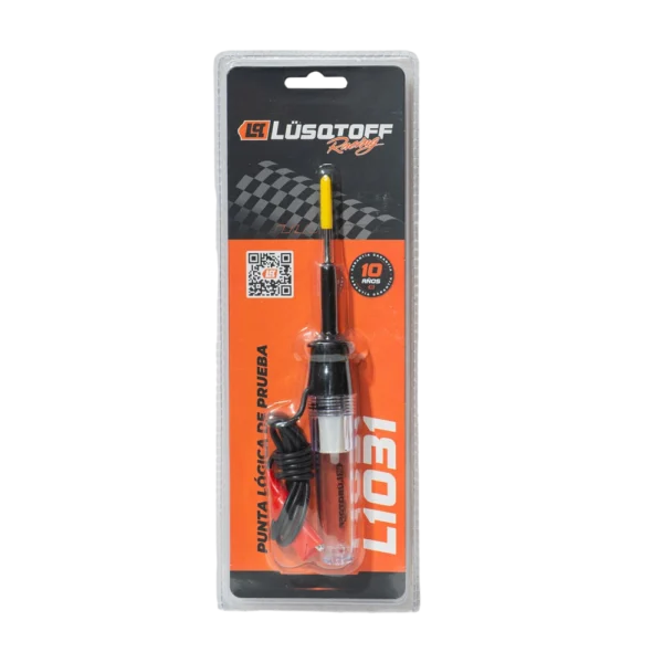 Punta lógica Lusqtoff L1031 para circuitos eléctricos 6V 12V 24V con pinza cocodrilo