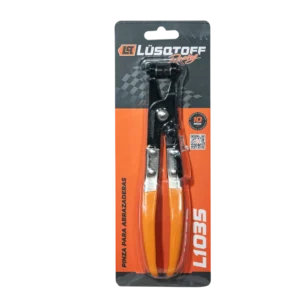 Pinza abrazaderas Lusqtoff L1035 210 mm para abrazaderas de banda plana con puntas giratorias