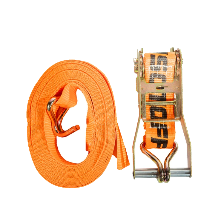 Cinta de amarre con crique Lusqtoff L1402 5000 kg de 10 metros con gancho doble tipo J