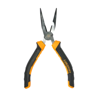 Pinza punta curva Lusqtoff L4036 6 pulgadas 150 mm PRO con mango confort grip