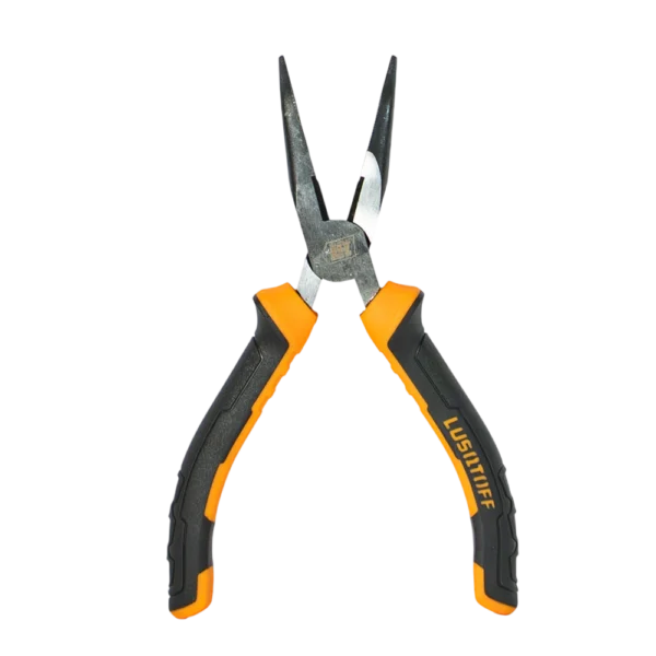 Pinza punta curva Lusqtoff L4036 6 pulgadas 150 mm PRO con mango confort grip