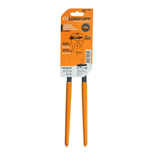 Tenaza Armador Medio Corte Lusqtoff L4074 12" 300 mm - Imagen 2