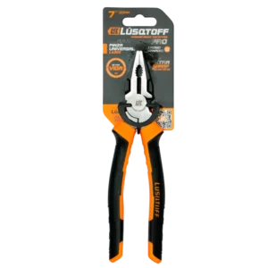 Pinza universal Lusqtoff L4202 7 pulgadas 180 mm PRO con mango confort grip
