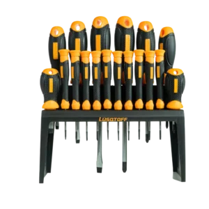 Set de destornilladores Lusqtoff L6025 18 piezas con puntas magnéticas planas Phillips y Torx
