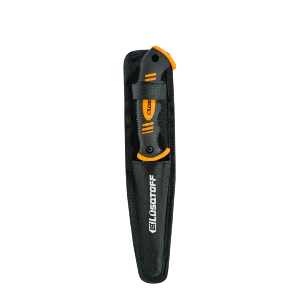 Serrucho para yeso Lusqtoff L7400 150 mm con mango confort grip y estuche de lona