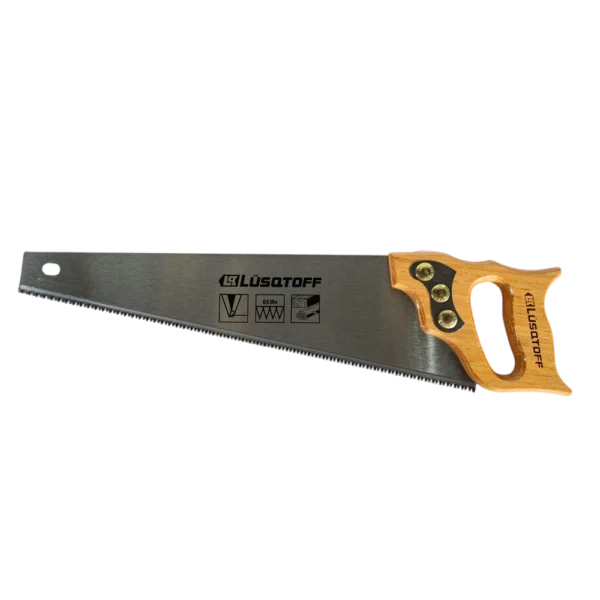 Serrucho carpintero Lusqtoff L7435 18 pulgadas con mango de madera de haya y dientes triple filo