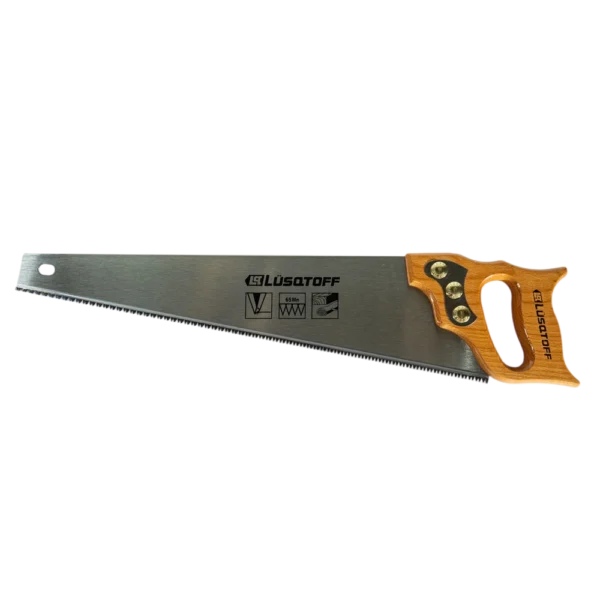 Serrucho carpintero Lusqtoff L7436 20 pulgadas con mango de madera de haya y dientes triple filo