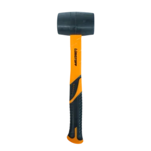 Maza de goma Lusqtoff L7542 455 gramos con cabeza de caucho negro y mango de fibra de vidrio