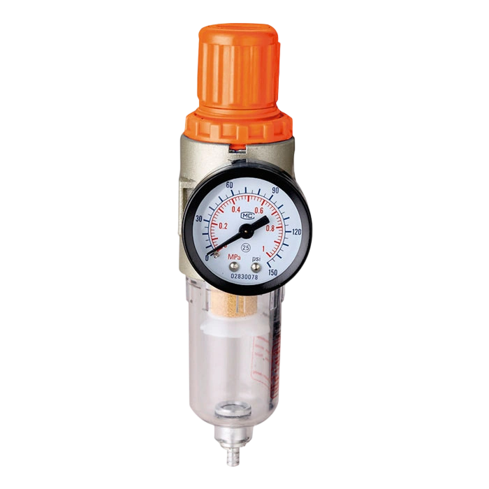 Filtro regulador aire Lusqtoff LG-07 con trampa de agua para compresor y herramientas neumáticas