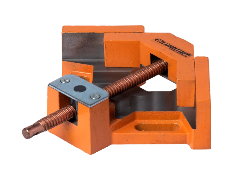 Morsa esquinera Lusqtoff ME-75 90 grados con mordazas de 7,5 cm