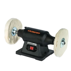 Pulidora de banco Lusqtoff PBL550-9 550W 8 pulgadas Black Series con paños de pulir incluidos