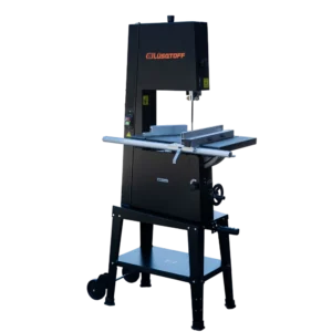Sierra sin fin Lusqtoff SFL1100-9 1100W Black Series con mesa de trabajo y guía paralela