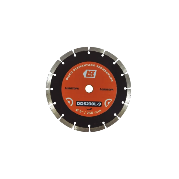 Disco diamantado segmentado Lusqtoff DDS230L-9 230 mm para corte seco
