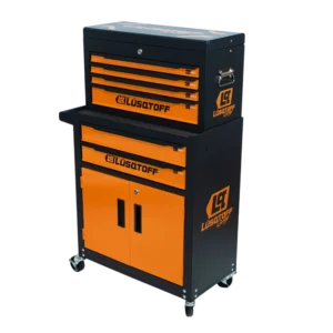 Gabinete organizador desmontable Lusqtoff GML7-9 2 en 1 con 6 cajones ruedas y armario de 2 puertas