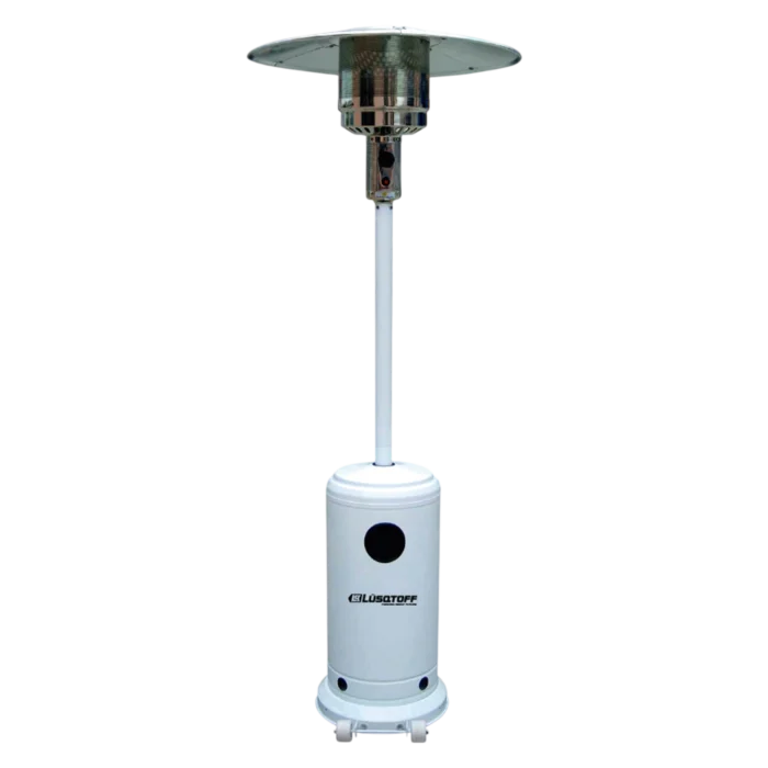 Calefactor de exterior hongo Lusqtoff JK-1008 blanco con ruedas