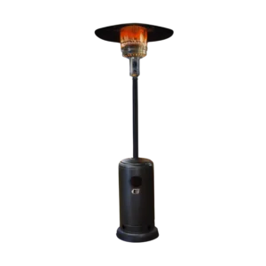 Calefactor de exterior hongo Lusqtoff JK-1008N negro con ruedas