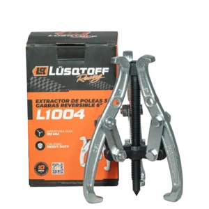 Extractor de poleas Lusqtoff L1004 de 3 garras 6 pulgadas con apertura máxima 152 mm