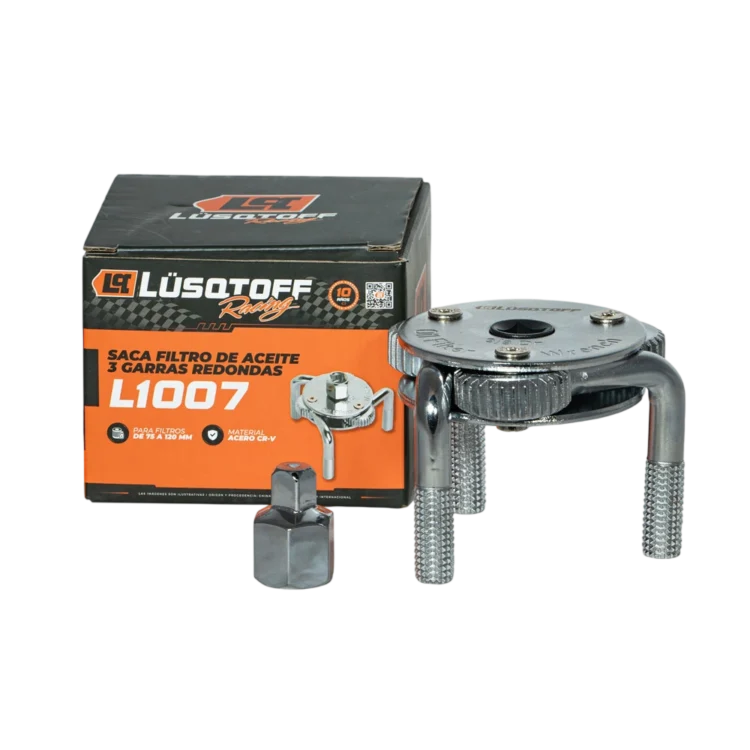 Saca filtro de aceite Lusqtoff L1007 de 3 garras redondas para filtros de 65 a 120 mm