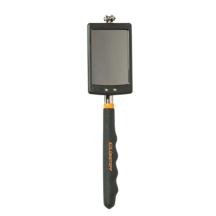 Espejo telescópico Lusqtoff L1020 con luz LED y varilla extensible de 290 a 876 mm