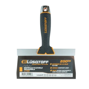 Espátula flexible inoxidable Lusqtoff L7152 de 200 mm con mango confort grip